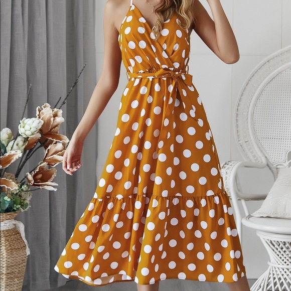 ♦️🌻You Are My Sunshine Polka Dot Dress - Picture 8 of 8
